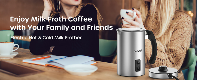 US-Direct-ECOWELL-Milk-Frother-Coffee-Frother-Electric-Automatic-Hot-and-Cold-Foam-Frother-Stainless-2003559